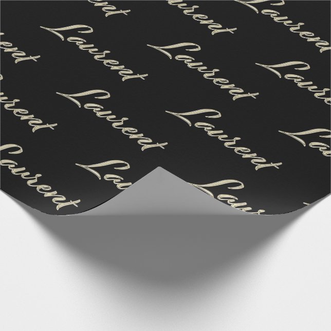 Laurent First Name Name edles Gift Paper (Corner)