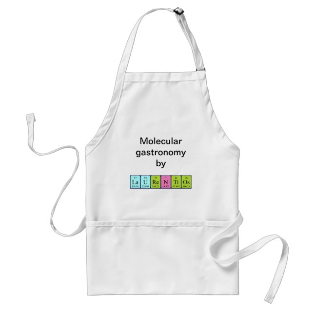 Laurentios periodic table name apron (Front)