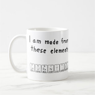 Laurentius periodic table name mug