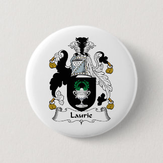 Laurie Family Crest 6 Cm Round Badge