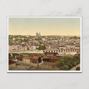 Lausanne, general view, Geneva Lake, Switzerland v Postcard