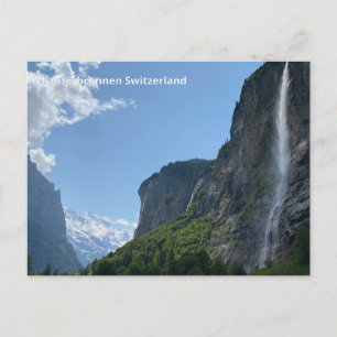 Lauterbrunnen Switzerland Alps Original Photo Postcard