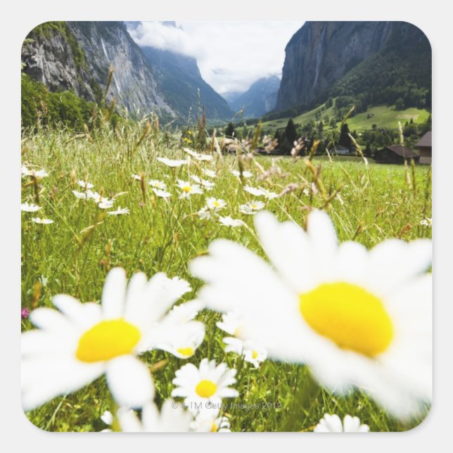 Lauterbrunnen, Switzerland Square Sticker (Front)