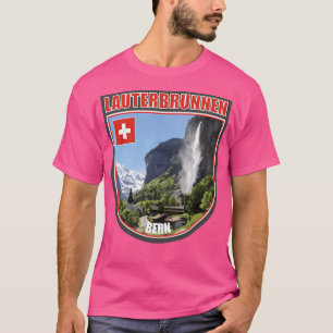 Lauterbrunnen Waterfall Bern Alps Swiss T-Shirt