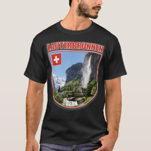 Lauterbrunnen Waterfall Bern Alps Swiss T-Shirt