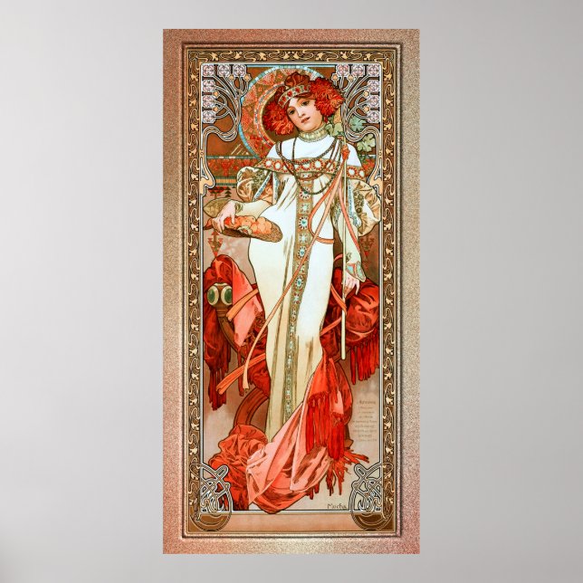 L'Automne by Alphonse Mucha Poster (Front)