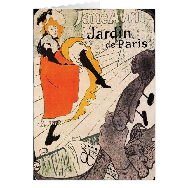 Lautrec: Jane Avril, Jardin de Paris (Front)