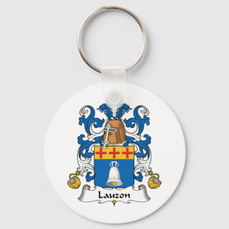Lauzon Family Crest Key Ring