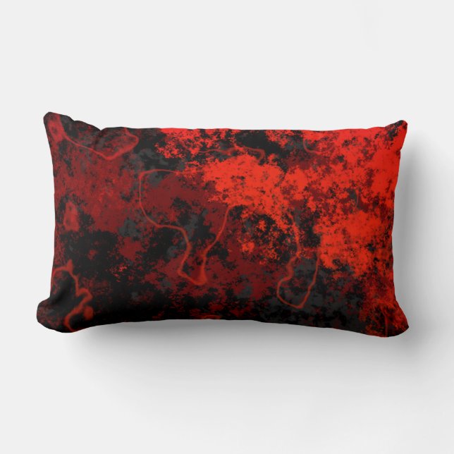 Lava Abstract   Lumbar Cushion (Front)