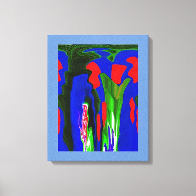Lava art canvas print (Front)