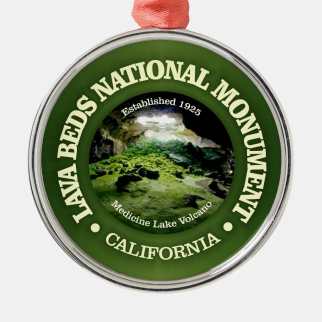 Lava Beds (NM) Metal Tree Decoration (Front)