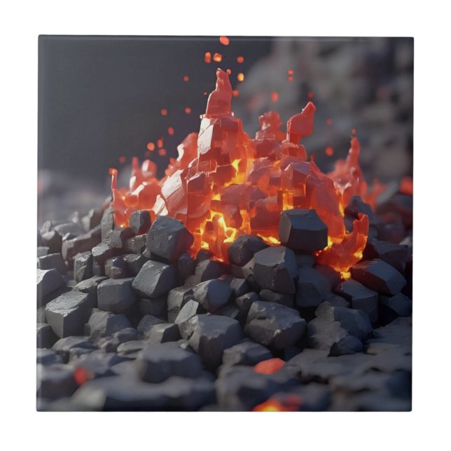 Lava Blocks Tile (Front)
