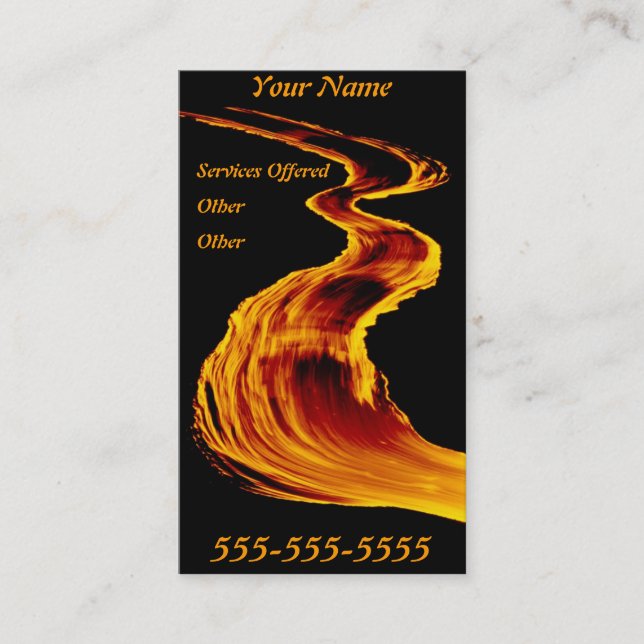 Lava business card (Front)
