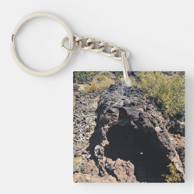 Lava Cast Forest, Oregon Key Ring (Front)