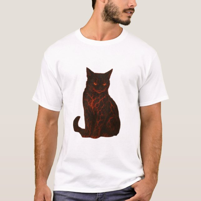 Lava cat Oversized T-Shirt (Front)