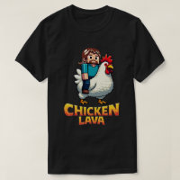 Lava Chicken Miner Meme Gaming Tee for Cool Kids