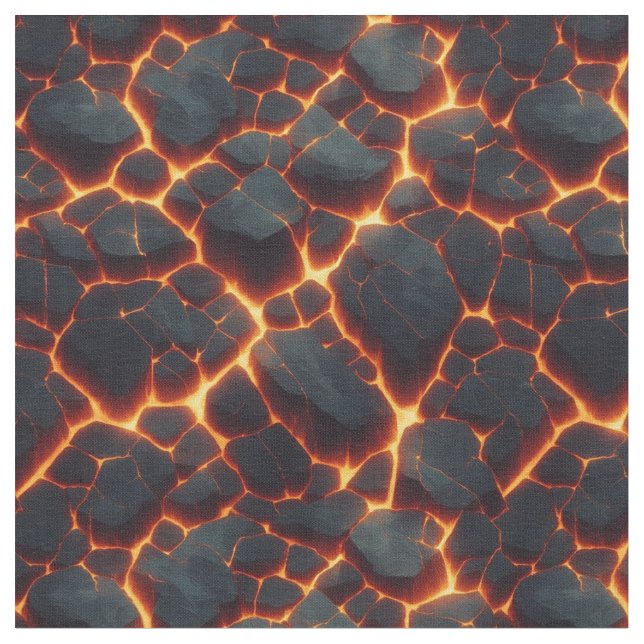 Lava Cracks Fabric (Close Up)