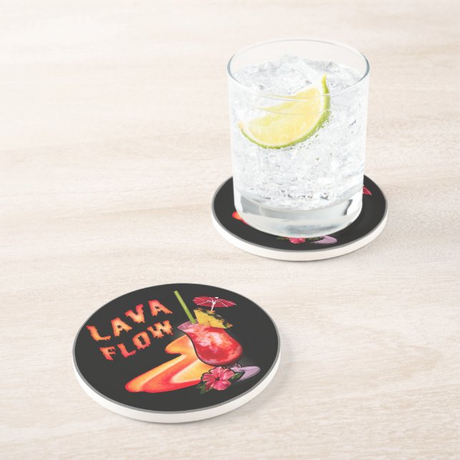 Lava Flow Cocktail Coaster (Side)