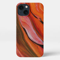 Lava flow in different shades of red
