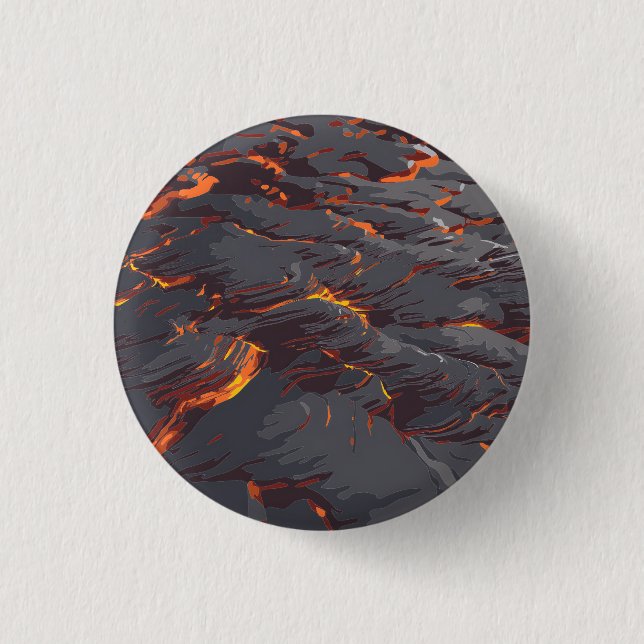 Lava Flow Pattern 3 Cm Round Badge (Front)