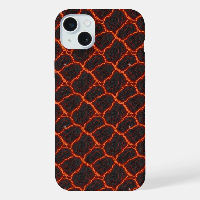 Lava Flow Seamless Pattern iPhone Case (Back)