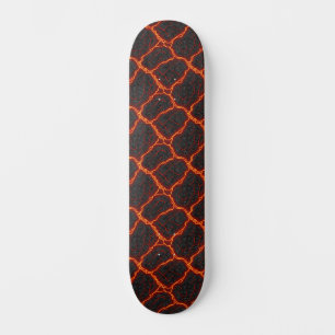 Lava Flow Seamless Pattern Skateboard