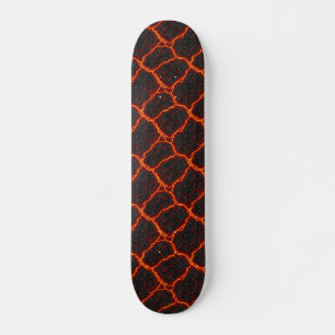 Lava Flow Seamless Pattern Skateboard