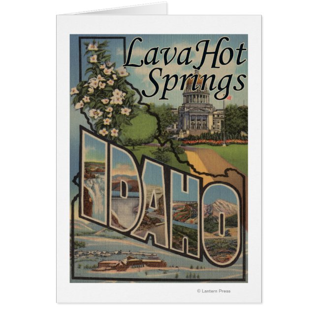 Lava Hot Springs, Idaho - Large Letter Scenes (Front)
