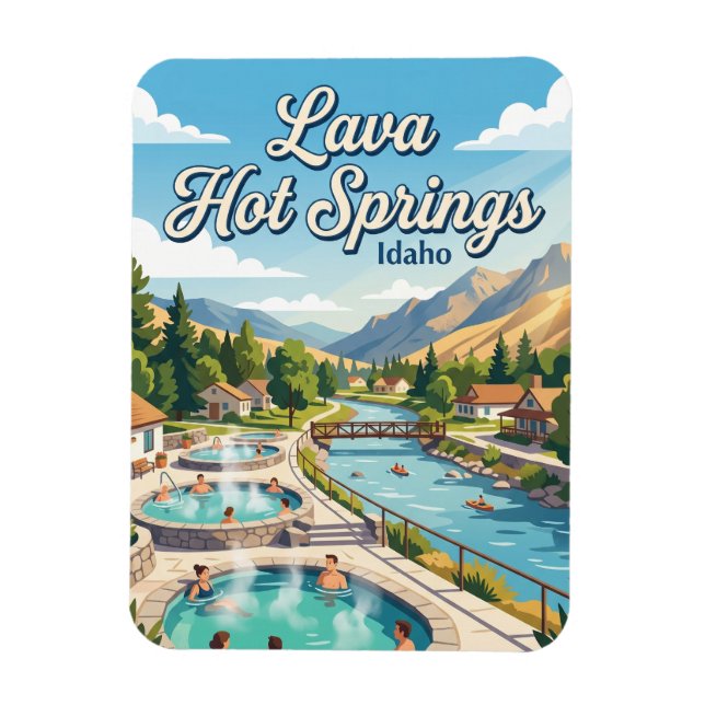 Lava Hot Springs Idaho Magnet (Vertical)
