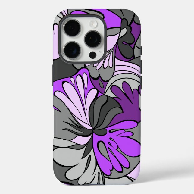 Lava-Lamp Retro Psychedelic Floral Case-Mate iPhone Case (Back)