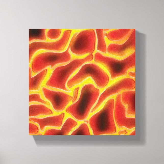 Lava Magma Canvas Print (Front)