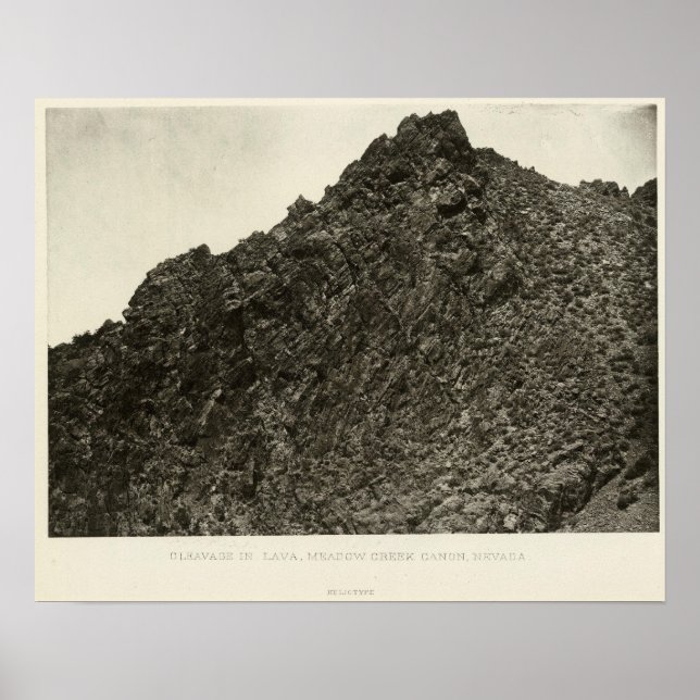 Lava, Meadow Creek Canyon, Nevada Poster (Front)