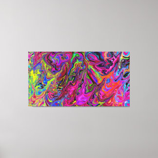 Lava of Colours Stretched Canvas Print