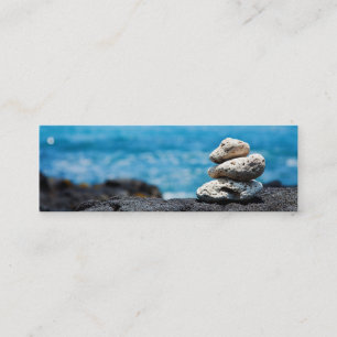 Lava Rock Coral Hawaii Ocean Tropical Beach Mini Business Card