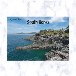 Lava Rock Formation at Jeju-do South Korea Postcard