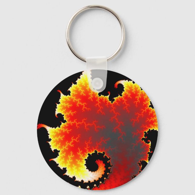 Lava Sea - Fractal Keychain (Front)
