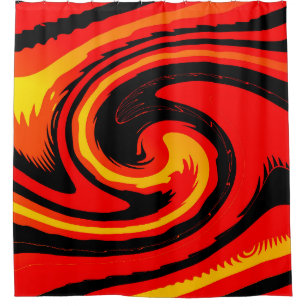 Lava   shower curtain