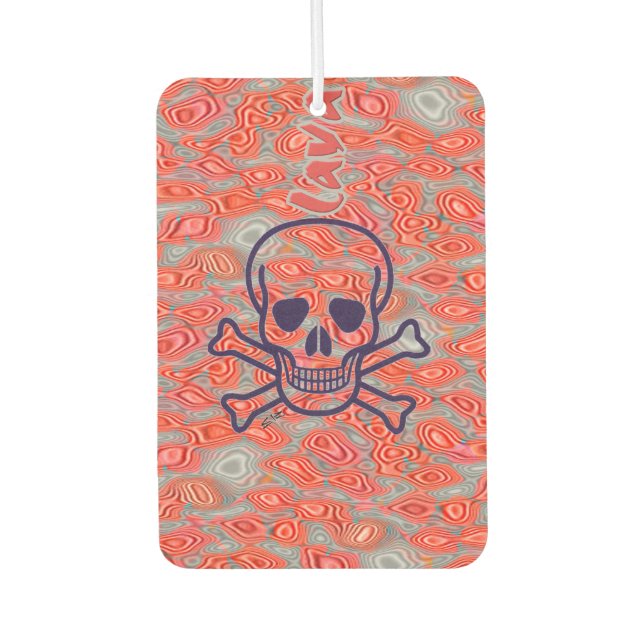 Lava Skull car air freshener (Front)