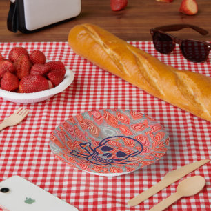 Lava Skull paper bowls Paper Plate