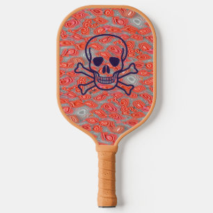 Lava Skull tan pickleball paddle