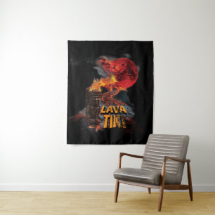 Lava Statue Tiki Tapestry