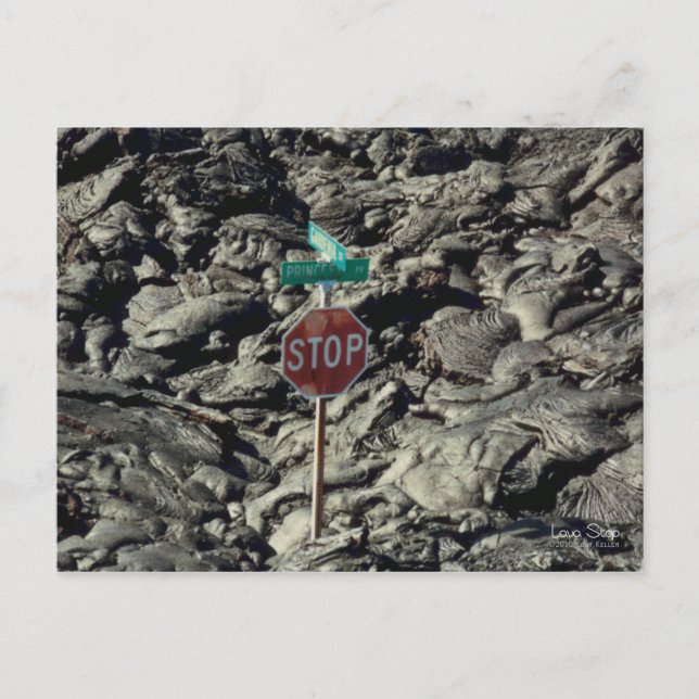 Lava Stop Photo Postcard (Front)