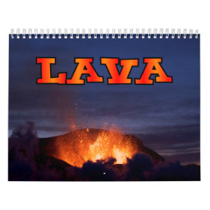 Lava Volcano Wall Calendar