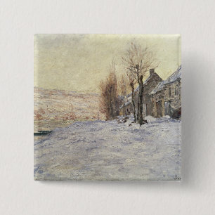 Lavacourt under Snow, c.1878-81 15 Cm Square Badge