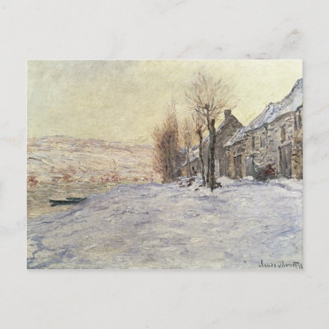 Lavacourt under Snow, c.1878-81 Postcard (Front)