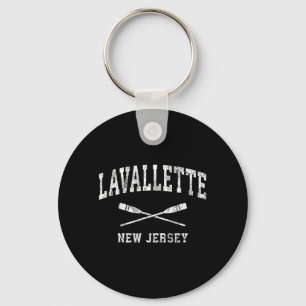 Lavallette New Jersey Vintage Nautical Paddles Key Ring