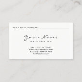 Lavanda Glitter Makeup Beauty Lashes Extension Appointment Card (Back)