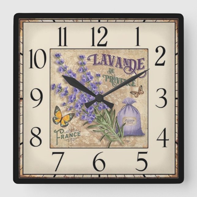 Lavande De Provence Clock (Front)