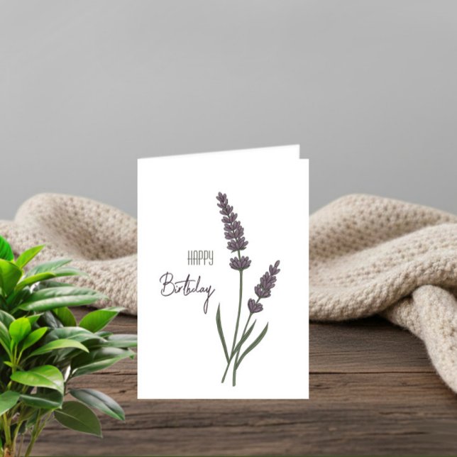 Lavande flowers card (Creator Uploaded)