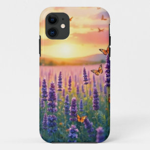 Lavander and Butterflies at Dusk  Case-Mate iPhone Case